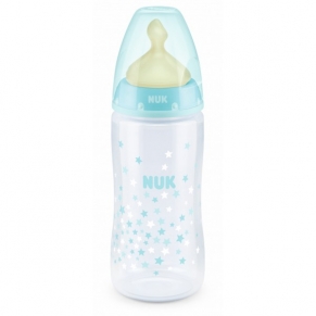 NUK First Choice РР шише Temperature control 300мл каучук микс + box